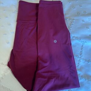 Lululemon Burgundy Leggings